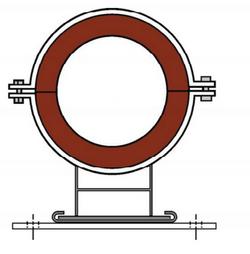1-1/8 x 1-1/2 in. Insulated Pipe Support