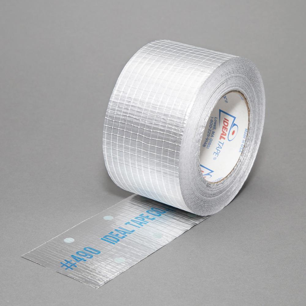 Ideal Tape Silver 3 in. x 117 yd. Aluminum Heat Activated Foil Tape 