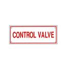 9 in. Aluminum Control Valve Sign