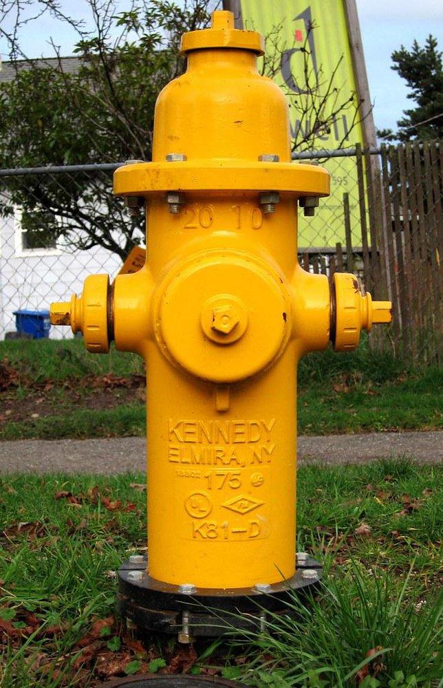 Kennedy Valve Mfg. Yellow Flanged, Mechanical Joint and Tyton Joint Assembled Fire Hydrant 
