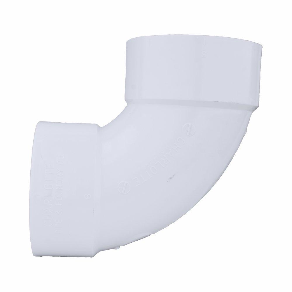 White PVC DWV 90° Elbow 