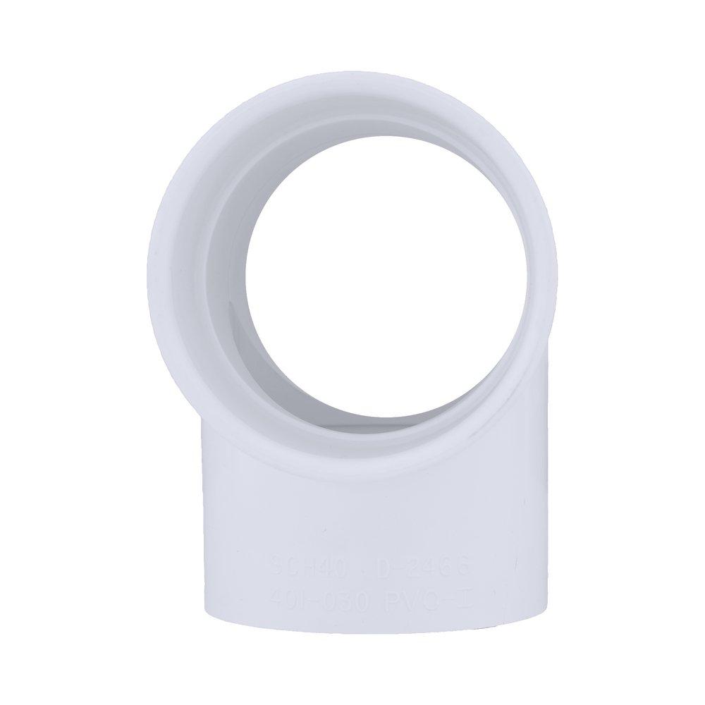White PVC DWV 90° Elbow 