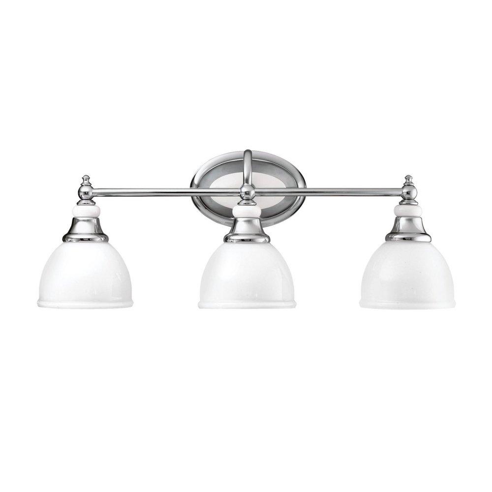 Kichler Lighting Chrome 100W 3-Light Medium Base Incandescent Bath Vanity 