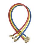 72 in. 1/4 in. Hose Set R/Y/B with 45° SealRight™ fitting at One End