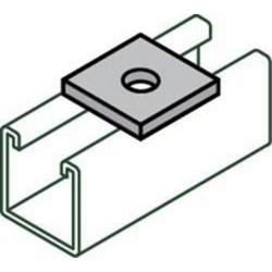 1-5/8 x 1-5/8 in. Carbon Steel Square Splice Plate