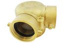 4 x 2-1/2 x 2-1/2 in. 2-Way Single Clapper for Standpipe Sprinkler in Polished Brass
