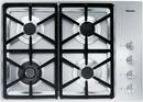 Miele Stainless Steel Cooktop Stainless Steel 30 Natural Gas 4 Burner FRMD 