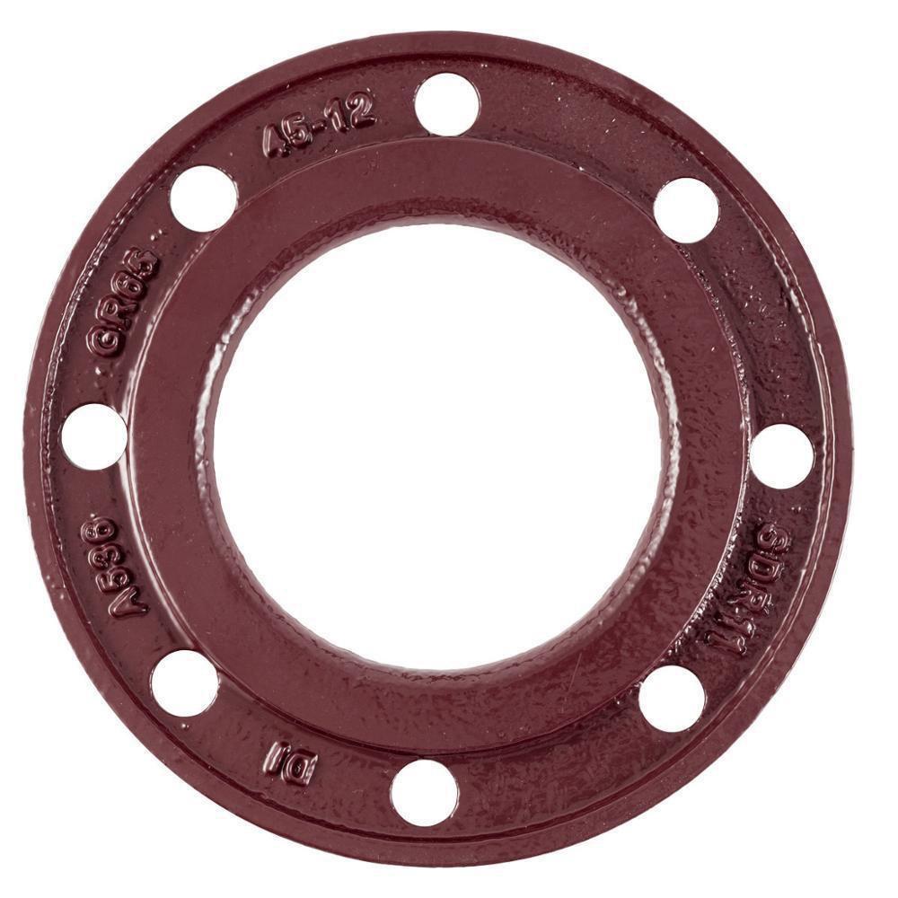 Red Ductile Iron C110 Full Body Back-Up Flange 