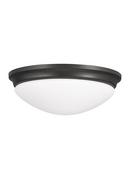 Seagull Lighting Oil Rubbed Bronze 75W 1-Light Medium E-26 Incandescent Flush Mount Ceiling Fixture 