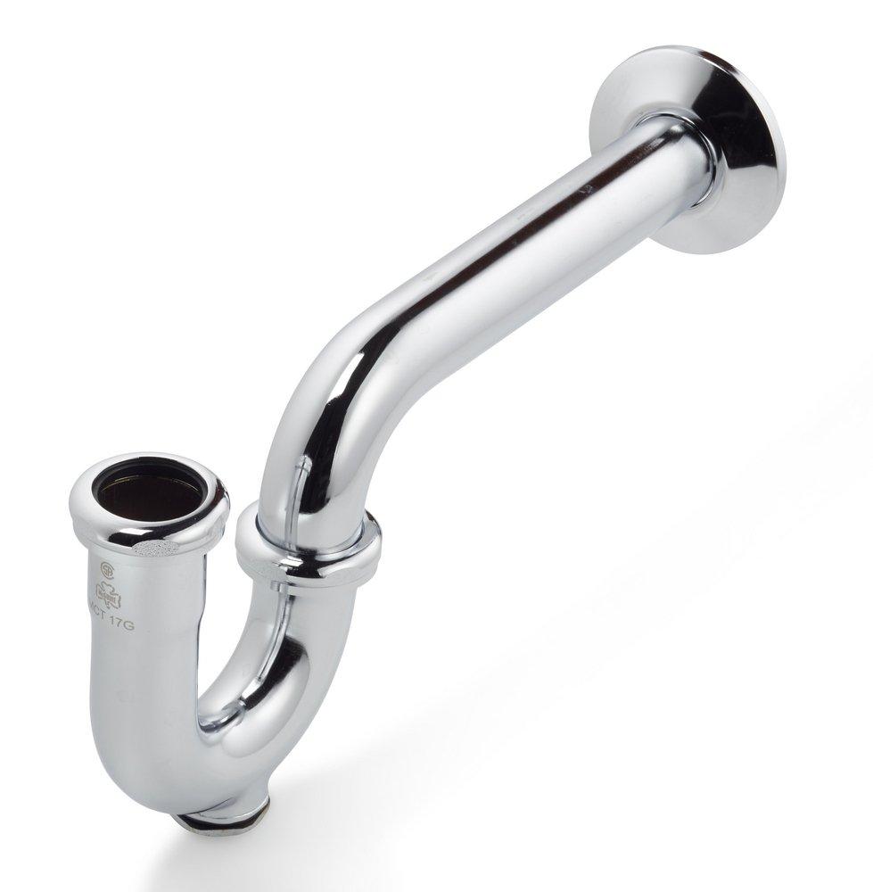 McGuire Manufacturing Chrome Inlet x Outlet P-Trap with Clean-Out Plug 