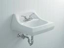 KOHLER White Wall Mount Bathroom Sink with Overflow 