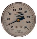 Dixon Valve & Coupling Black 2 x 1/4 in. Plastic Pressure Gauge 