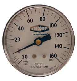 2 x 1/4 in. 160 psi Plastic Pressure Gauge