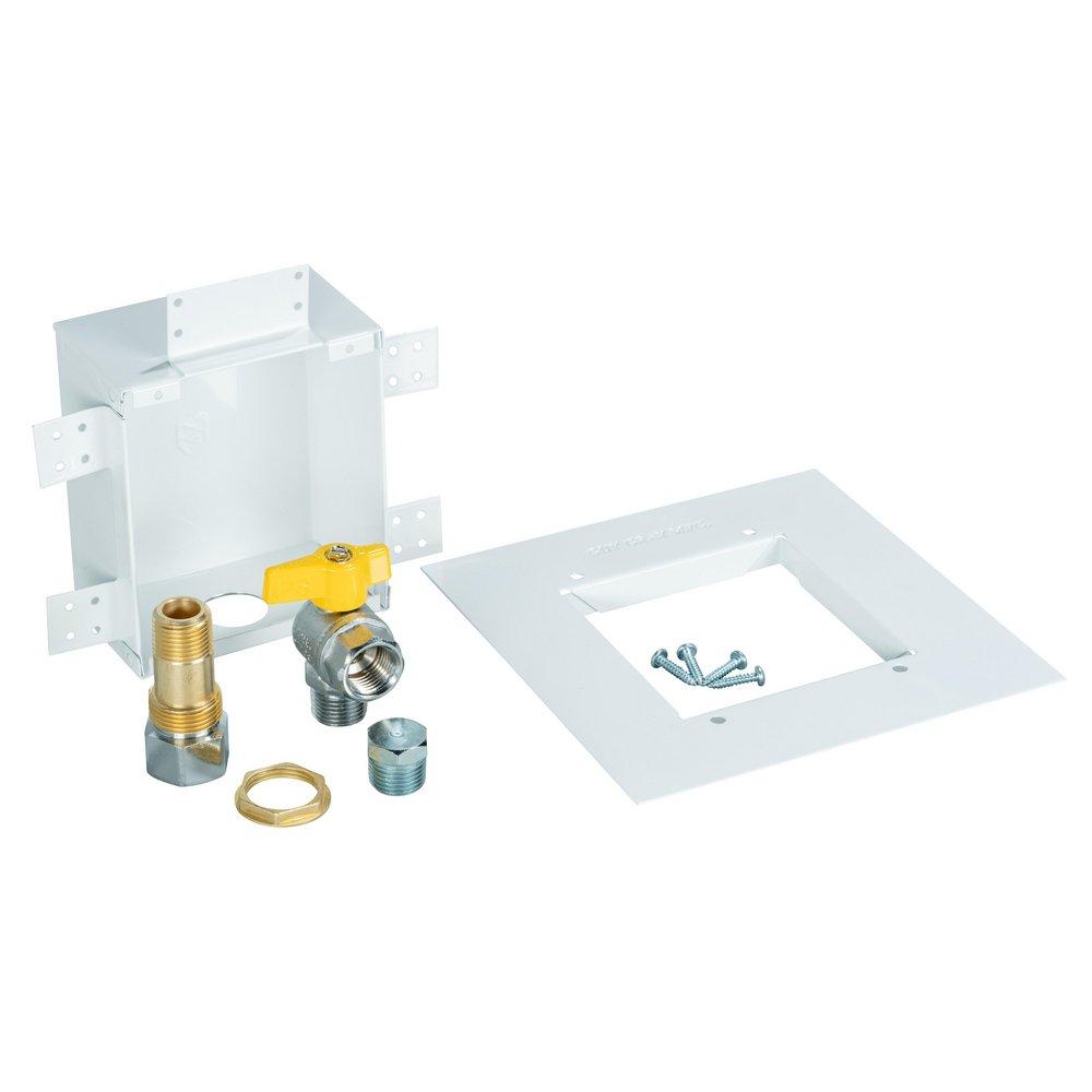 Guy Gray&trade; White 3-1/8 x 7 x 7 in. Gas Outlet Box 