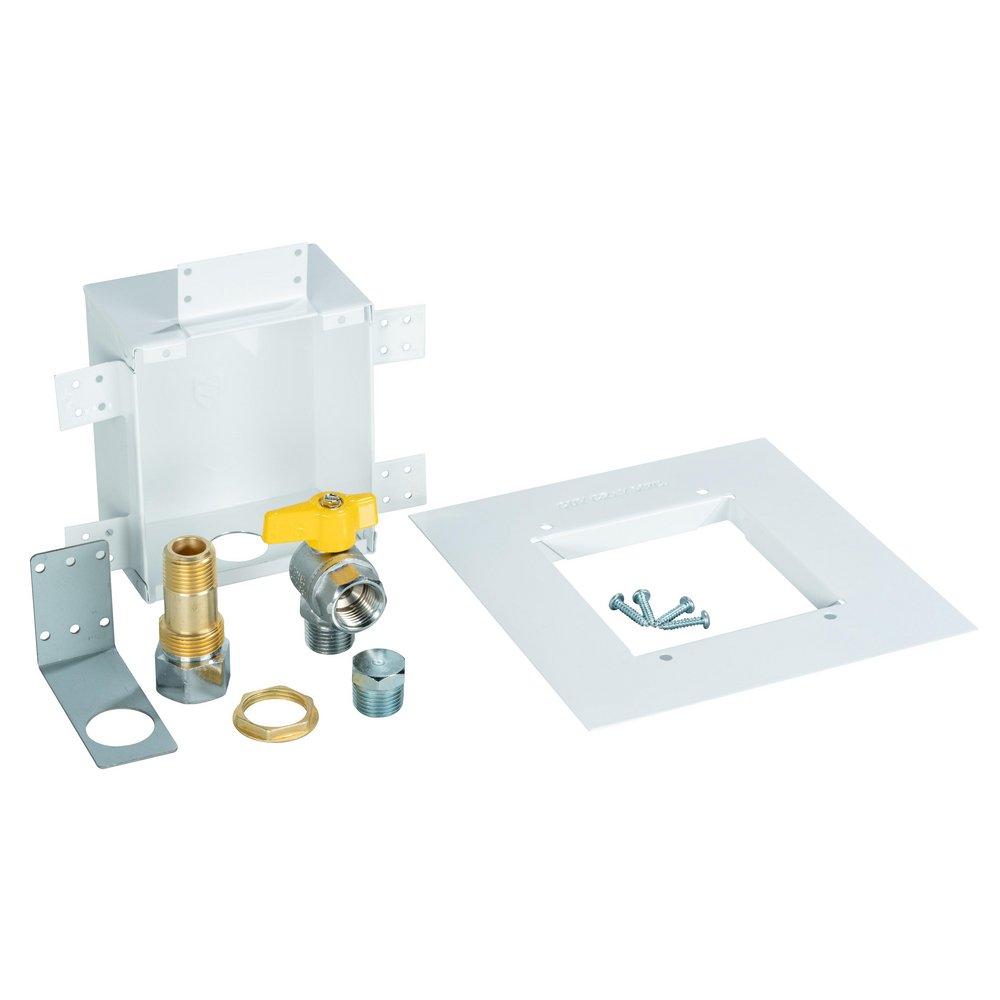 Guy Gray&trade; White 3-1/8 x 7 x 7 in. Gas Outlet Box 