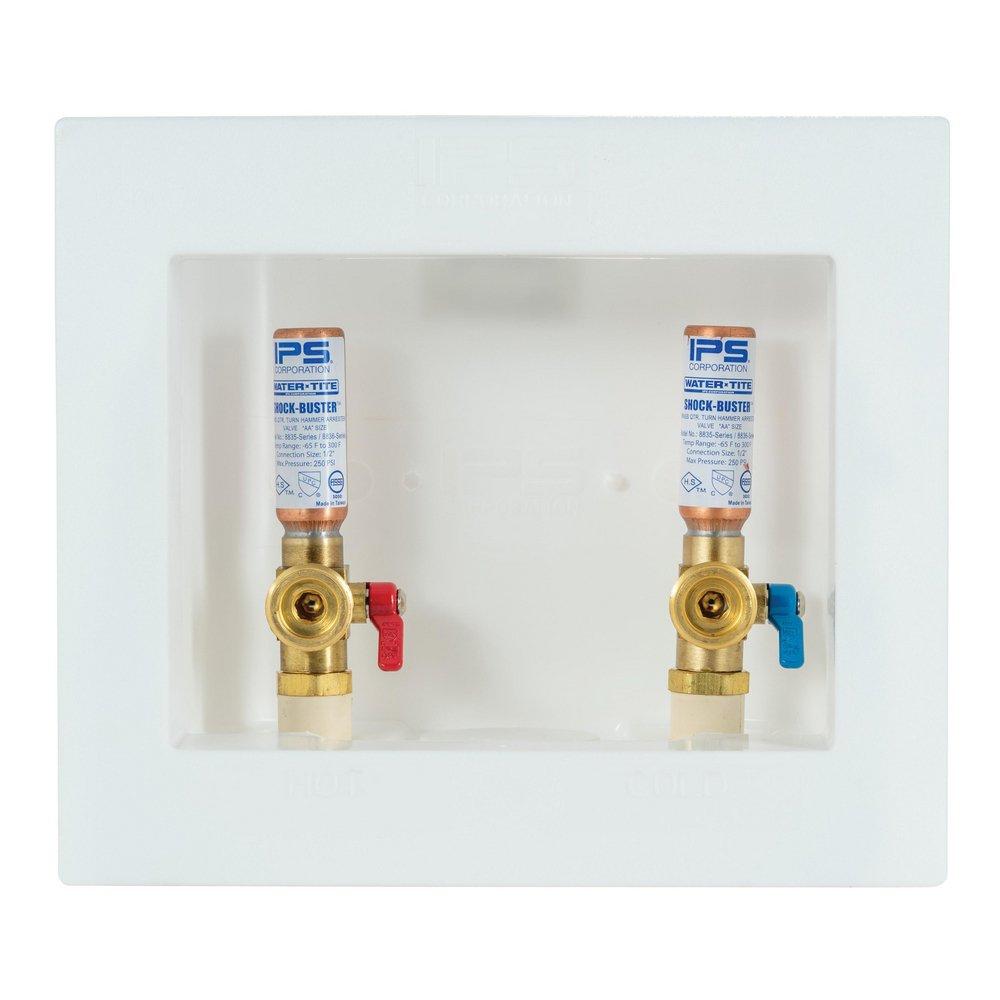 IPS Corporation 3-1/2 in. CPVC Dual Drain Outlet Box with Quarter Turn Valve 