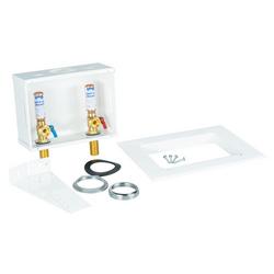 1/4-Turn Center Drain Powder Coated Sweat Washing Machine Supply Box with Hammer Arrestor