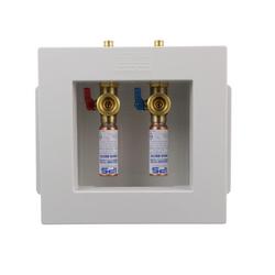 1/4-Turn Plastic Fire-Rated F1807 PEX Washing Machine Supply Box with Hammer Arrestor