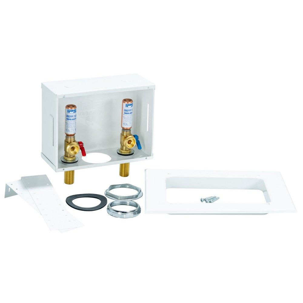 IPS Corporation Powder Coated 10-7/8 in x 8-3/8 in x 3 in Washing Machine Supply Box 