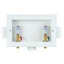 T-Series Center Drain Powder Coated Cold Rolled Steel Sweat Washing Machine Supply Box with PVC Drain Fitting