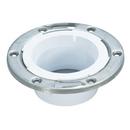 3 x 4 in. Stainless Steel PVC Adjustable Closet Flange