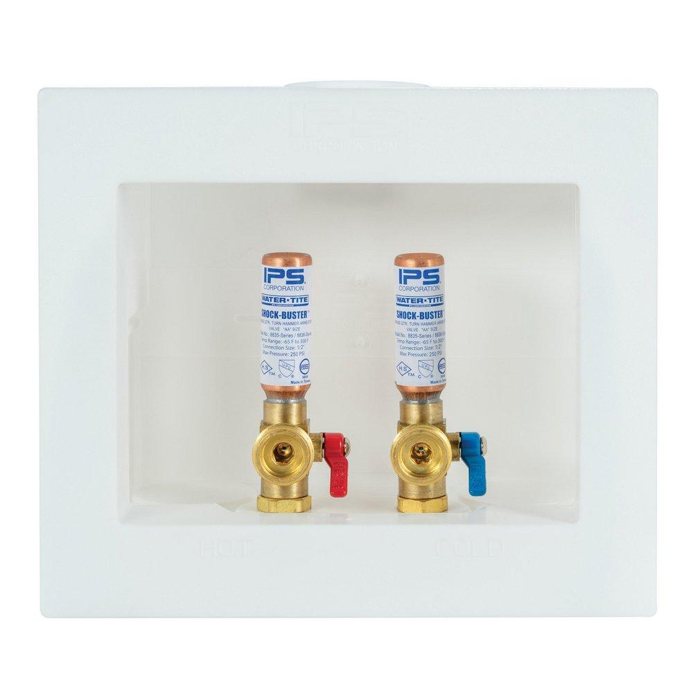 Water-Tite Wirsbo Dual Drain Outlet Box with Quarter Turn Valve 