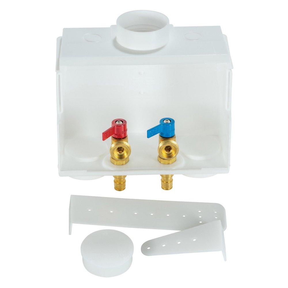 Water-Tite White 3-3/8 x 10-3/16 x 8-13/16 in. Washing Machine Supply Box 