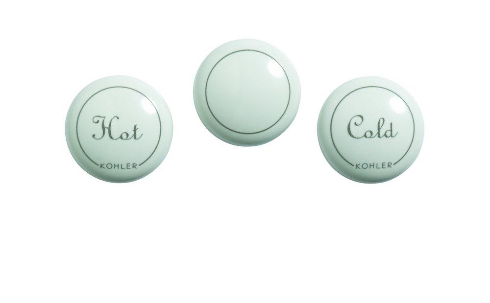 KOHLER White Plug Button 