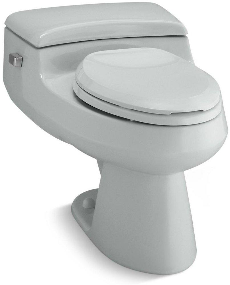 KOHLER Ice&trade; Grey 1 gpf Elongated One Piece Toilet 