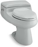 KOHLER Ice&trade; Grey 1 gpf Elongated One Piece Toilet 