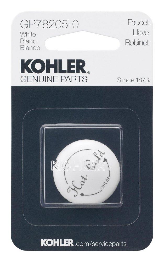 KOHLER White Plug Button 