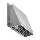 Lambro Industries Grey 12-63/100 x 11-59/100 x 8 in. Wall Vent Plastic 