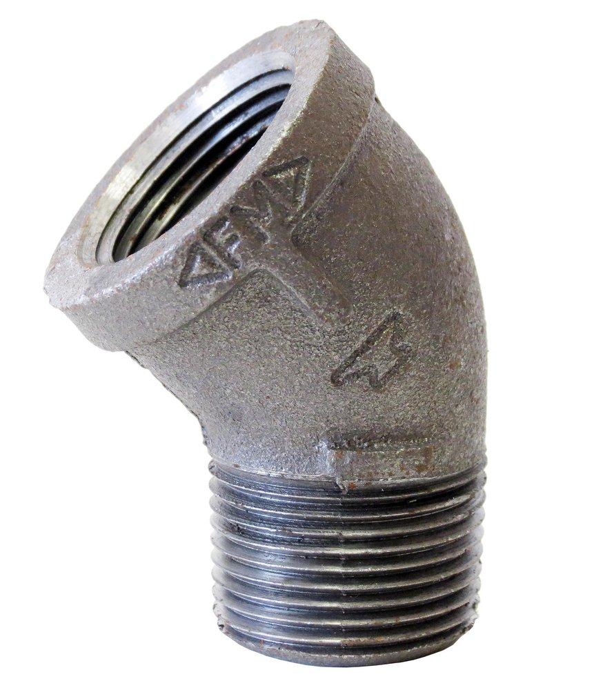 150# Galv MI Thrd Street 45 Elbow Galvanized Malleable Iron Threaded 