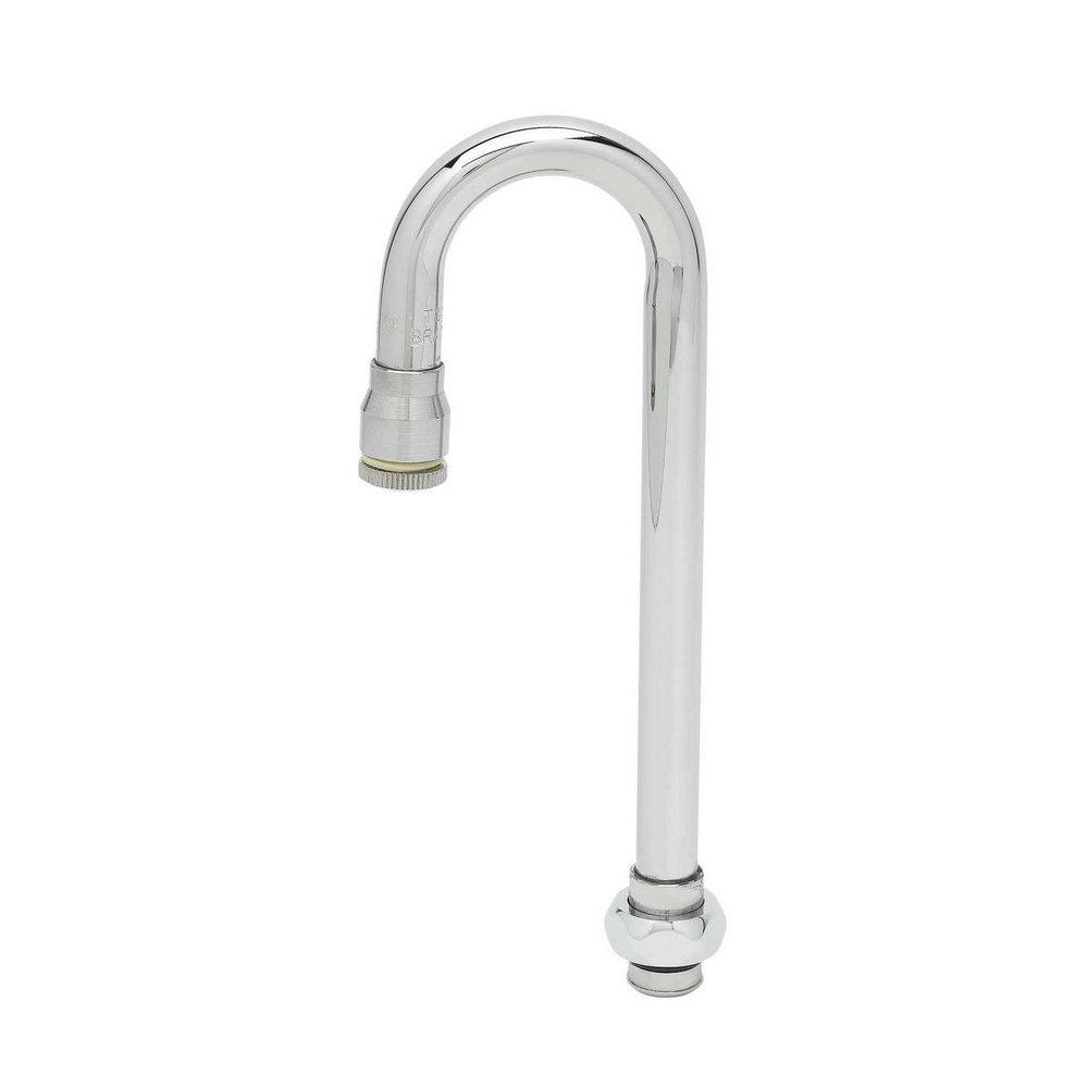 T&S Brass Chrome Plated Swivel Gooseneck 