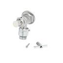 T&S Brass Rough Chrome Single Cross Handle Wall Mount Service Faucet 