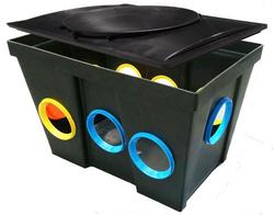 15 in. 9-Hole Distribution Box with Cover