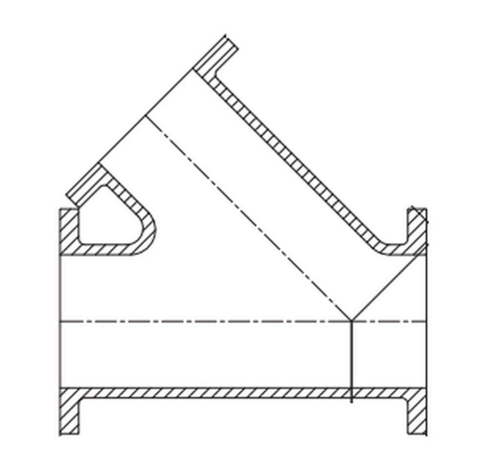 10 X 6 Flange C110 Wye PC 