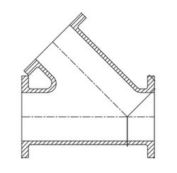 10 X 6 Flange C110 Wye PC