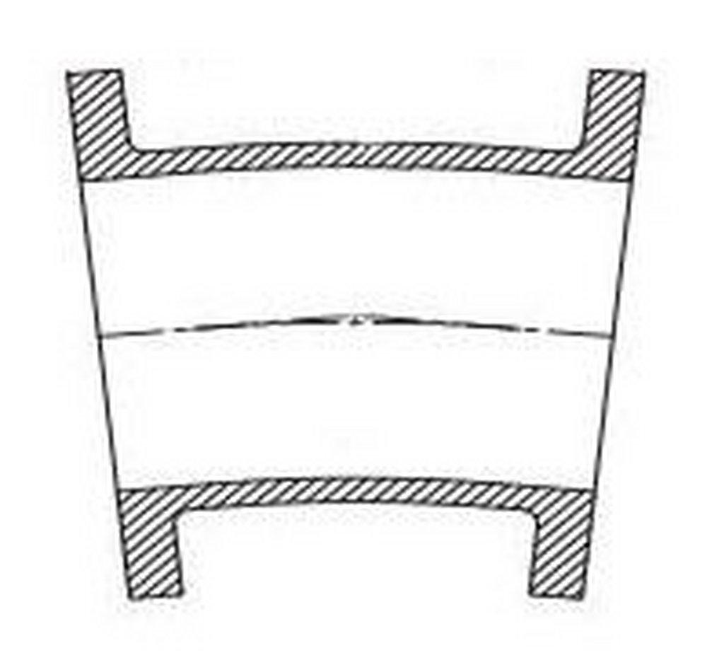 Tyler Union Flanged Ductile Iron C110 Full Body 11-1/4 Degree Bend 