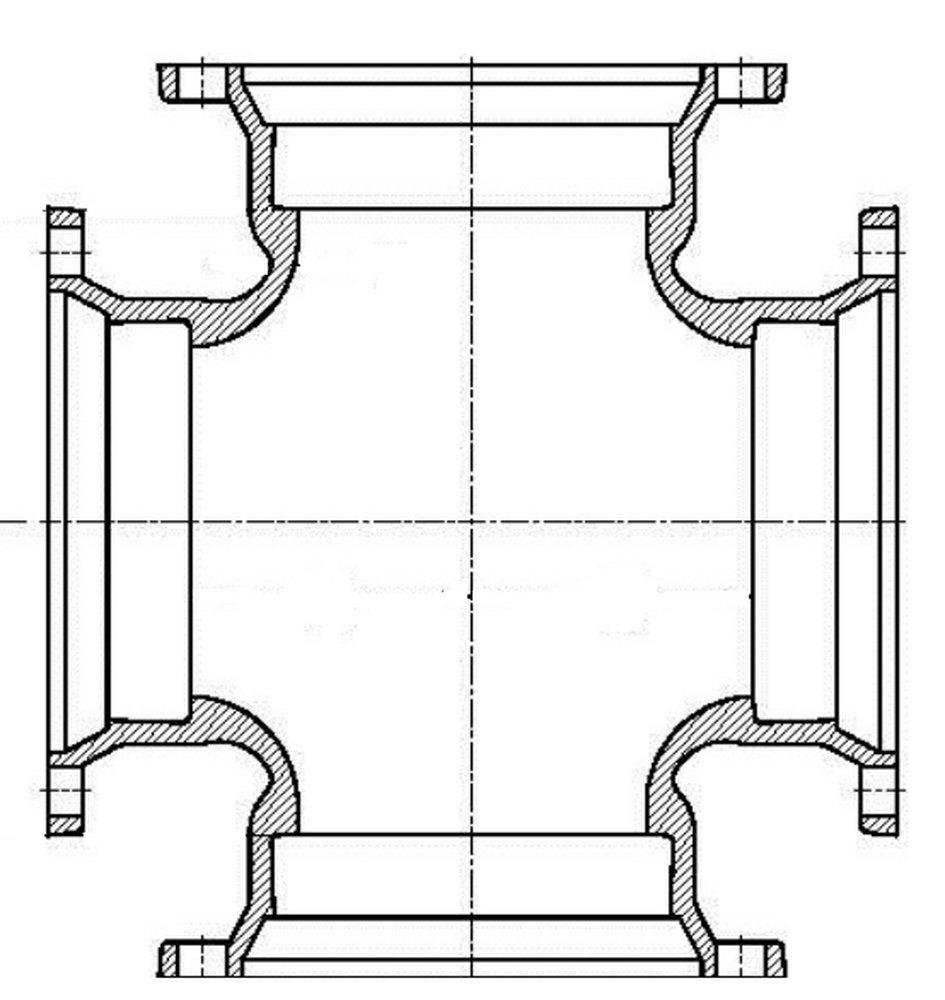 Tyler Union Union Tight Ductile Iron C153 Short Body Cross 