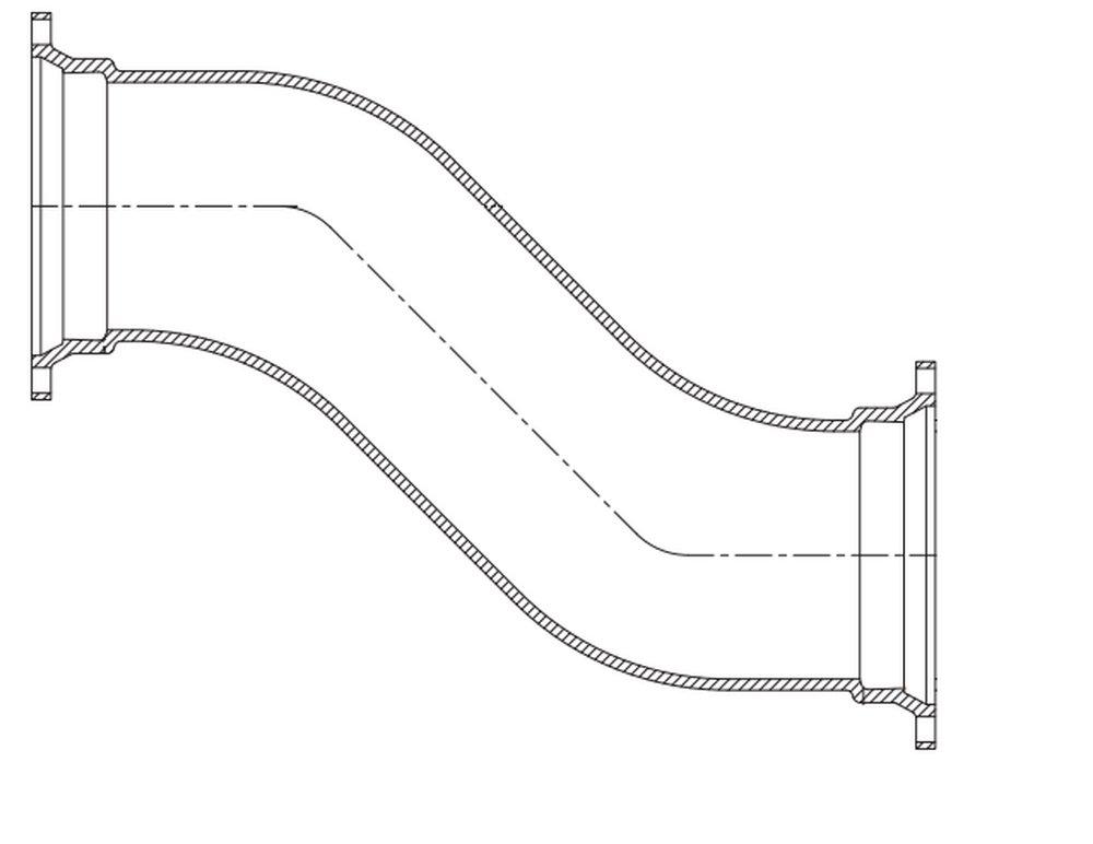 6 x 18 in. Mechanical Joint Cement Ductile Iron C153 Short Body Offset (Less Accessories) 