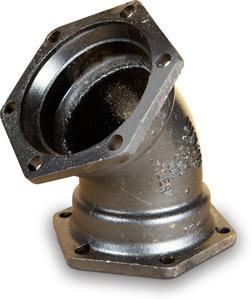 30 in. Mechanical Joint x Plain End Straight Epoxy Ductile Iron C153 45 Degree Short Body Bend
