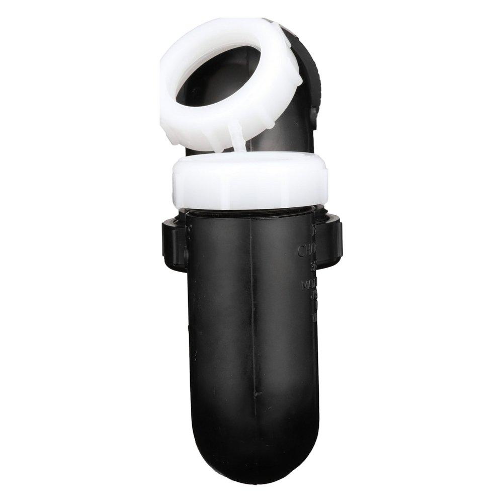 Black 1-1/2 in. P-Trap in Black 