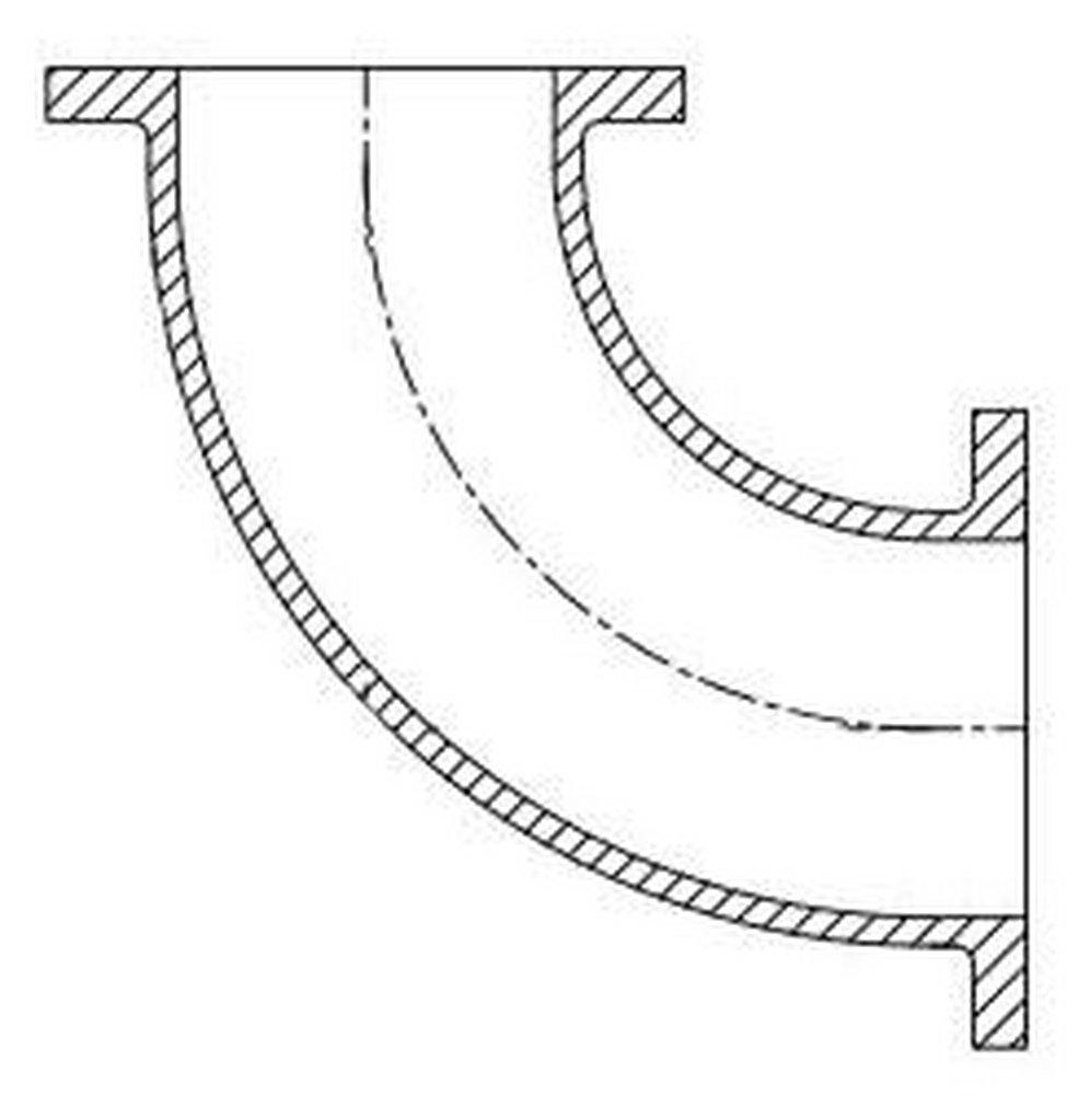 8 DI 125# C110 FLG LR BSE 90 BEND 