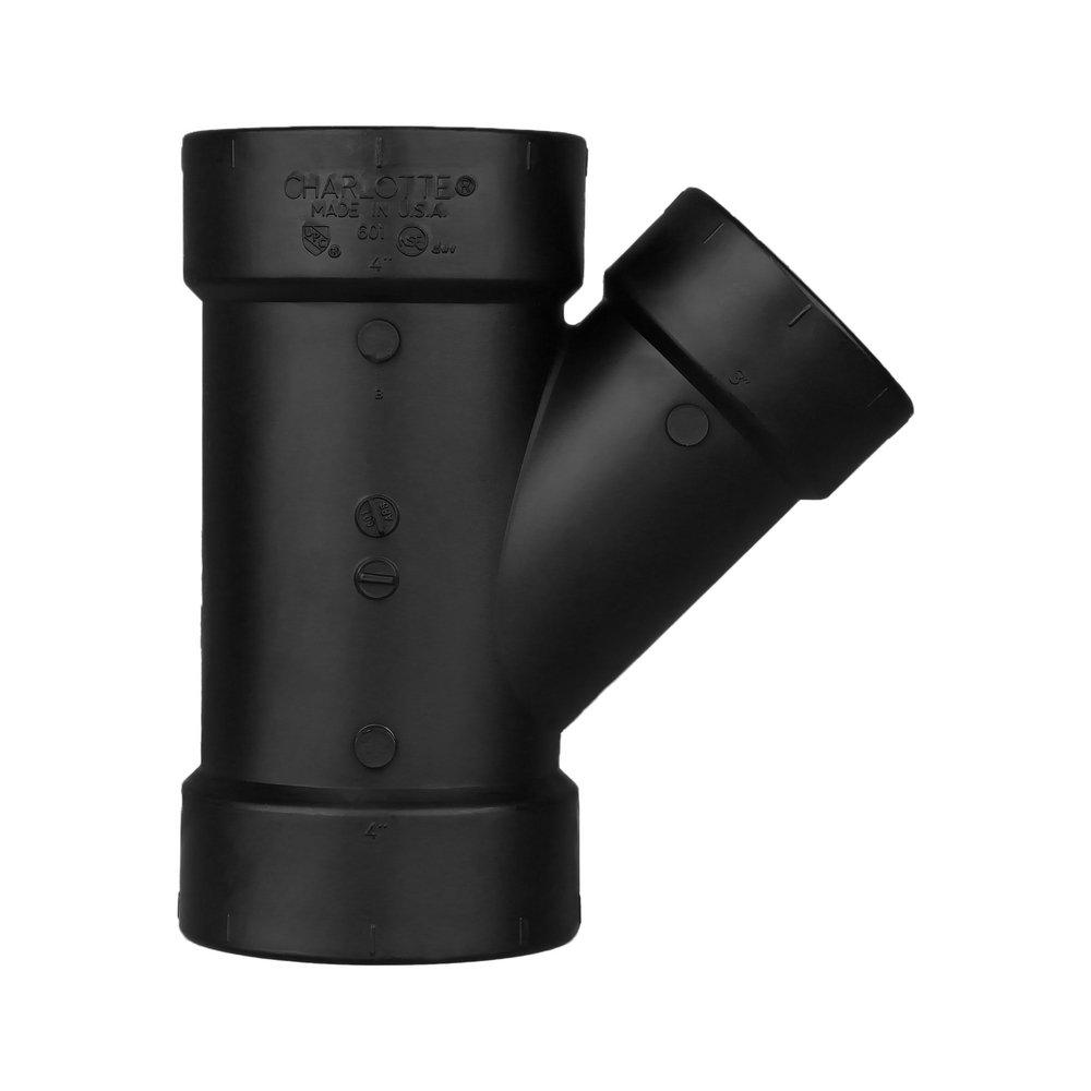 Black ABS DWV Wye 