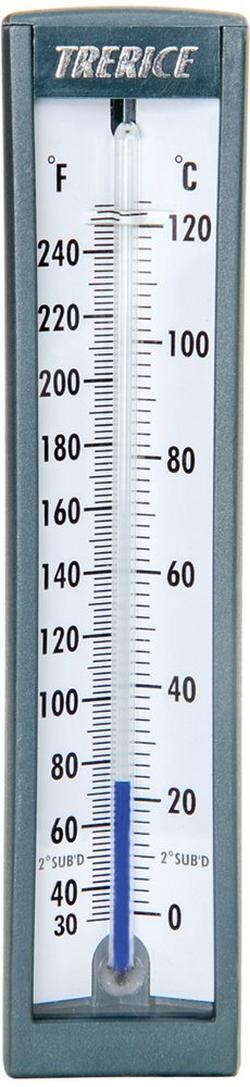Econo Therm Dual Scale Hydro-Therm Rigid 90 Degree Thermometer w/ 1/2" NPT