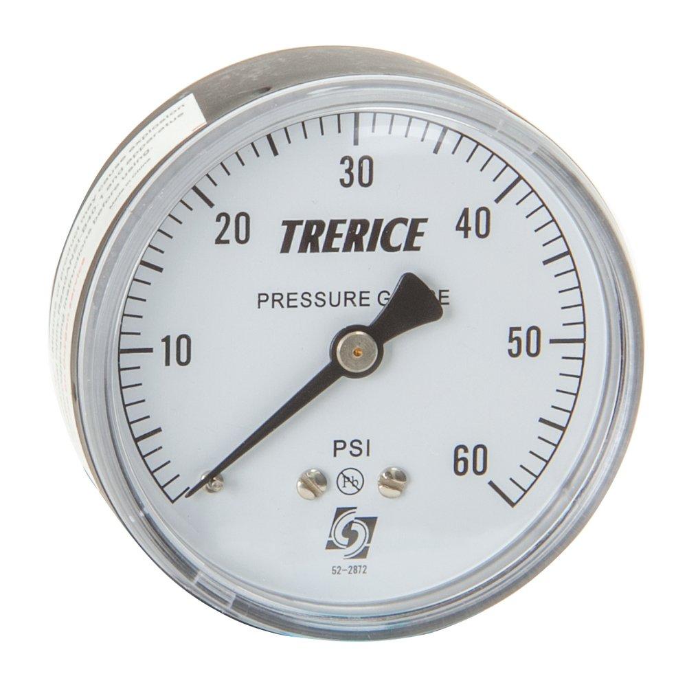800B 2-1/2" Dial Face Stainless Steel  Back Mount 0-200 psi Pressure Gauge with 1/4" NPT 