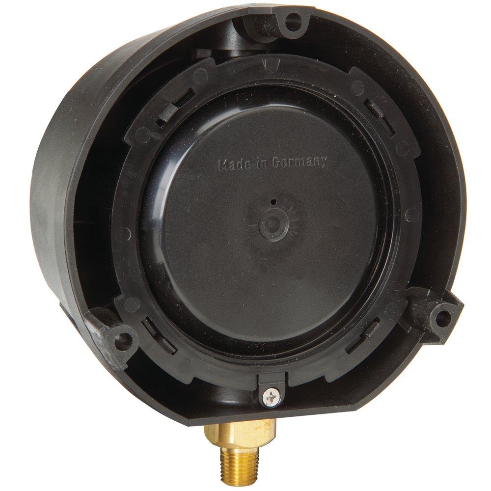 H.O. Trerice Black 4-1/2 x 1/4 in. Glycerine Filled Pressure Gauge 