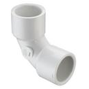 White Socket Sweep Straight Schedule 40 PVC 90 Degree Elbow 