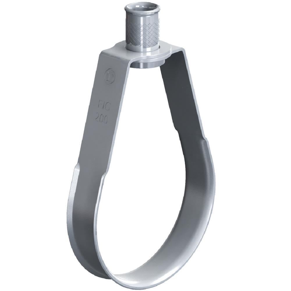 Eaton B-Line Series Grey 3/2 in. 18 ga Pre-Galvanized Stainless Steel Band Hanger 